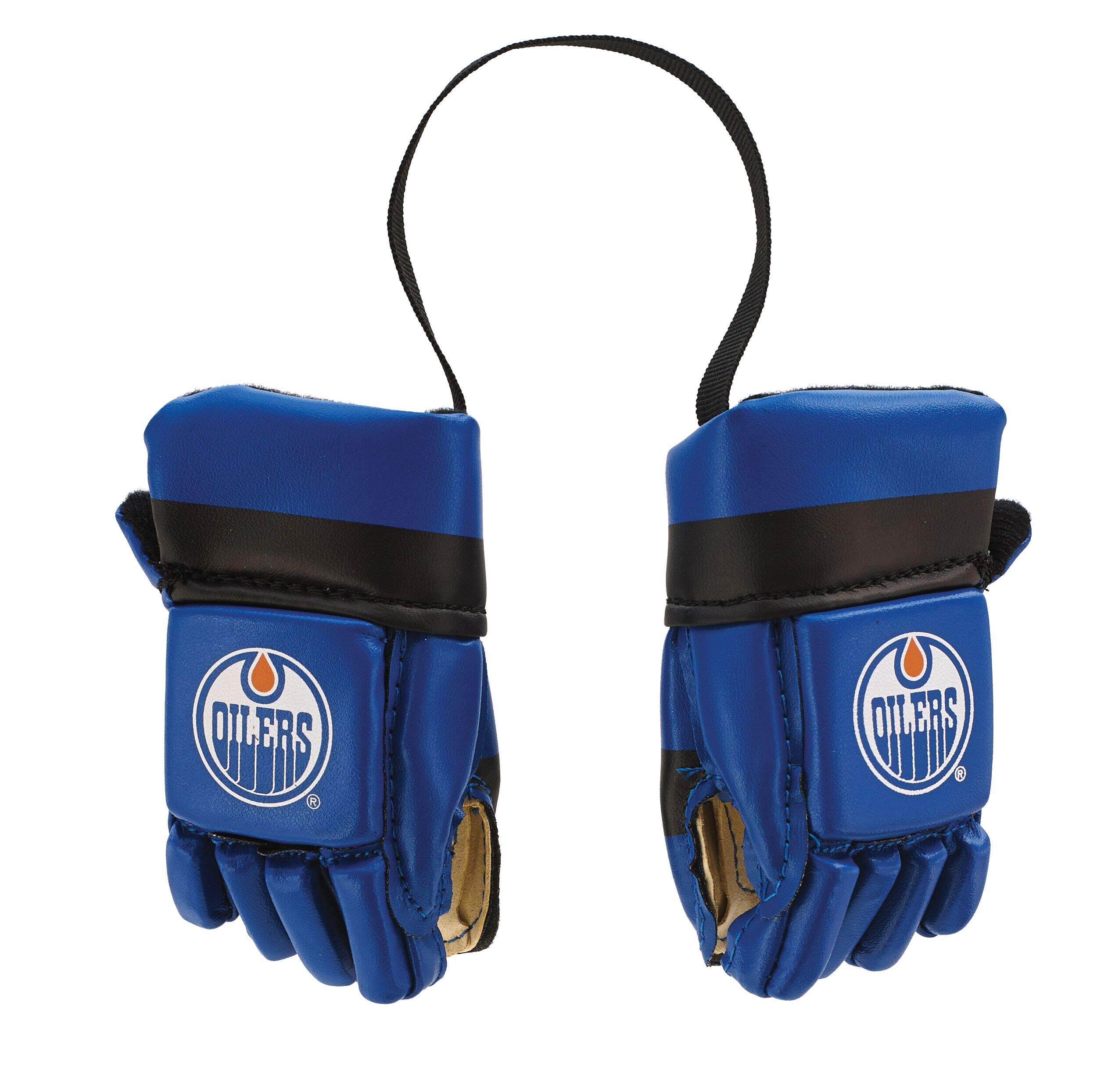 NHL Edmonton Oilers Mini Hockey Gloves Back_Flat