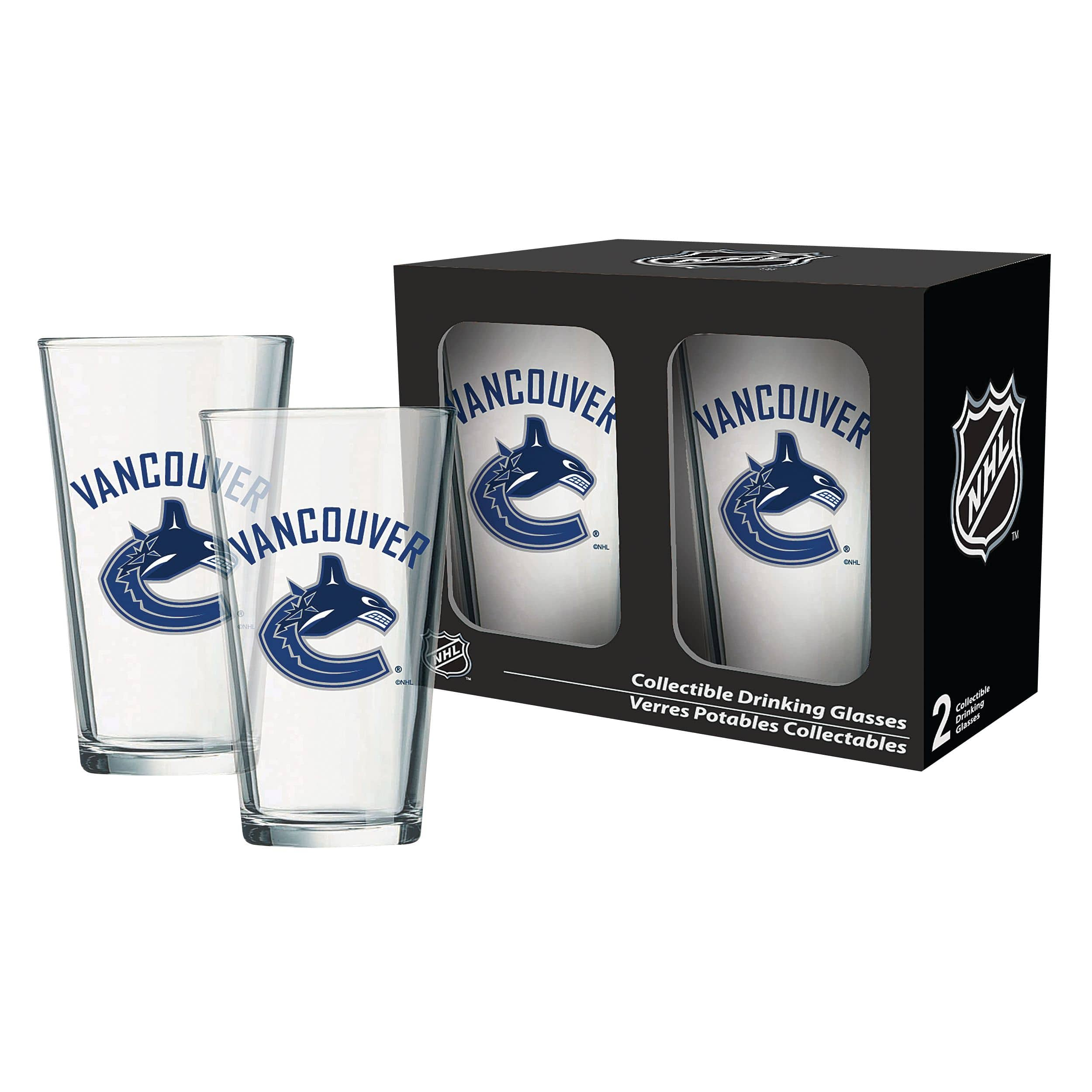 NHL Vancouver Canucks Mixing Pint Glass Box Set, 2-pk, 16-oz