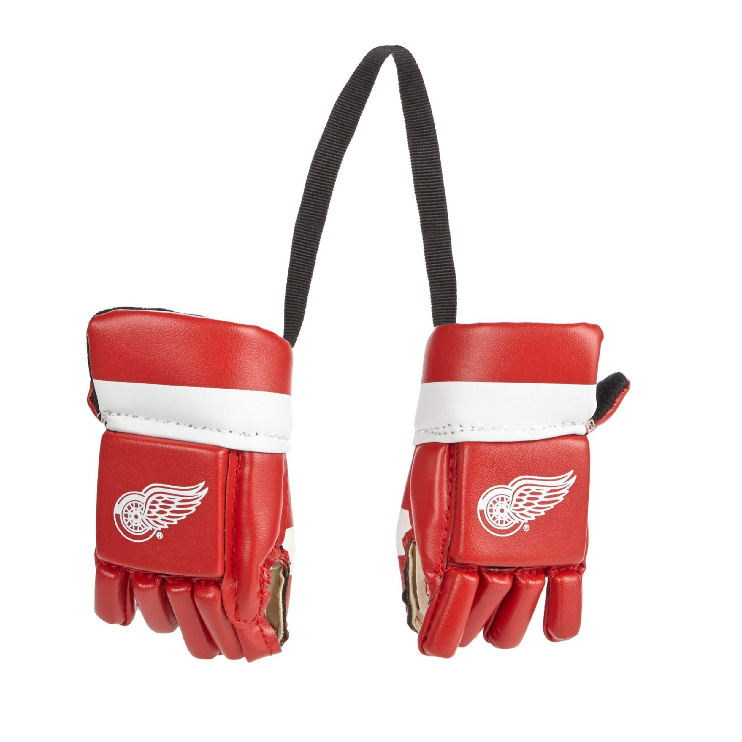 NHL Detroit Red Wings Mini Hockey Gloves Back_Flat