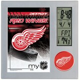 NHL Detroit Red Wings Digital Desk Clock