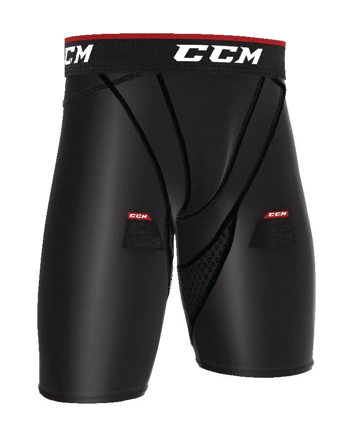 CCM Men's Hockey Compression Jock Shorts, Senior, Assorted Sizes