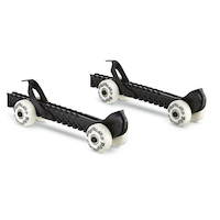 RollerGard Hockey Skate Guards with Wheels, Black Front_Angled_Right