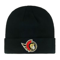 Tuque en tricot à rebord préférée des amateurs des Sénateurs d'Ottawa de la LNH Front_Flat