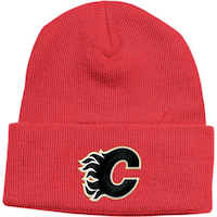 Tuque en tricot à rebord préférée des amateurs des Flames de Calgary de la LNH