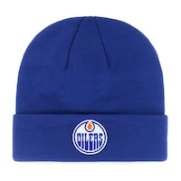 Tuque en tricot à rebord préférée des amateurs des Oilers d'Edmonton de la LNH Front_Flat