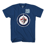 Winnipeg Jets Patrik Laine #29 Name and Number T-Shirt Front_Flat