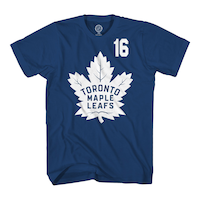 T-shirt avec nom et numéro de la LNH, Maple Leafs de Toronto, Mitchell Marner no 16 Front_Flat