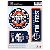 NHL Edmonton Oilers Hockey Team Vinyl Decals Front_Flat