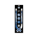 NHL Toronto Maple Leafs Mini Hockey Stick Set, 8-pcs Front_Flat