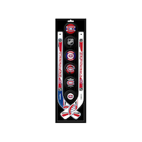 NHL Montreal Canadiens Mini Hockey Stick Set, 8-pcs Front_Flat