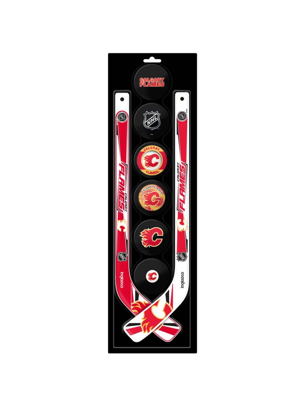 NHL Calgary Flames Mini Hockey Stick Set, 8-pcs | Canadian Tire