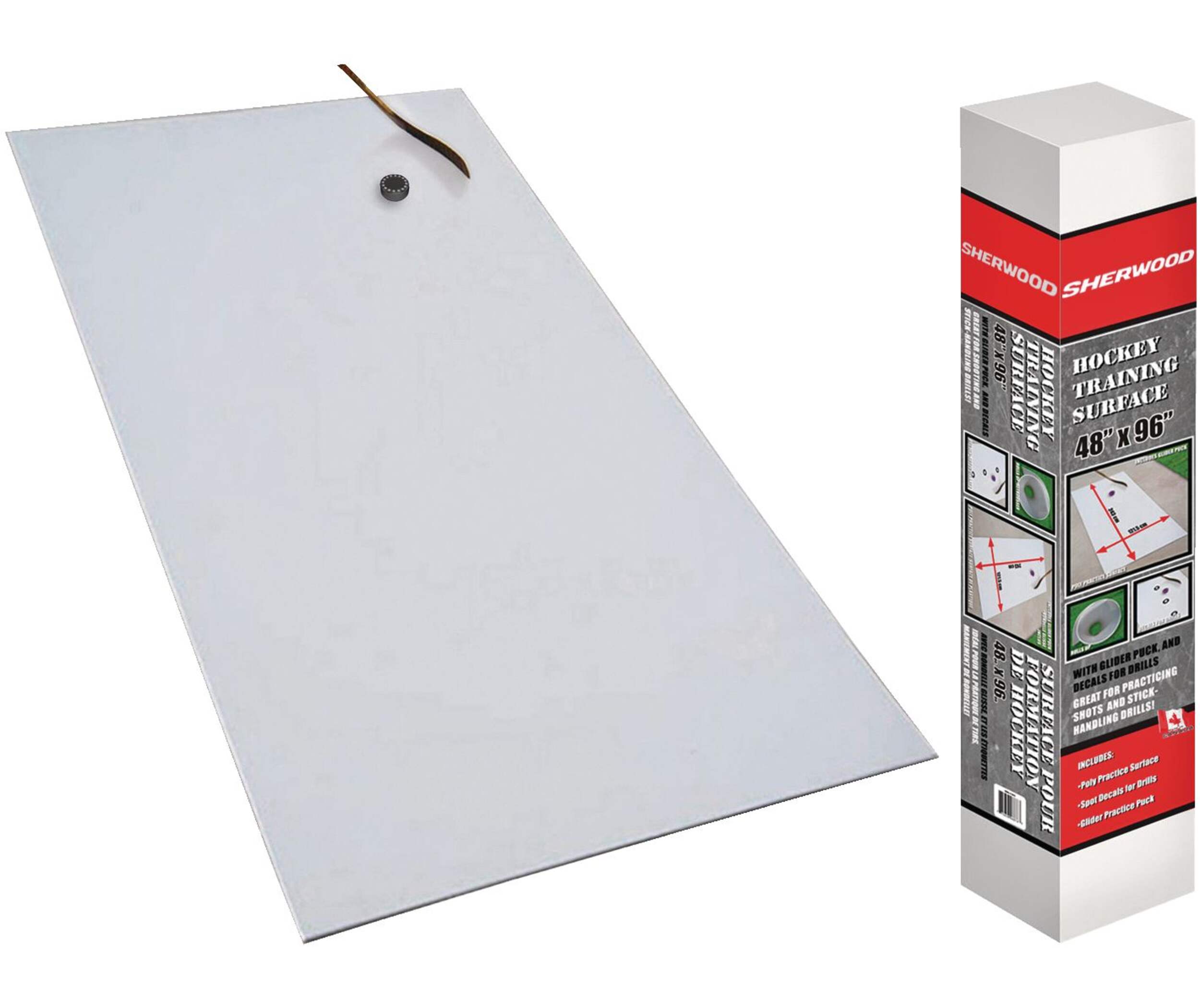 Sherwood Hockey Off-Ice Practice Shooting Pad Training Kit, 8-ft x 4-ft Composite_or_Mixed