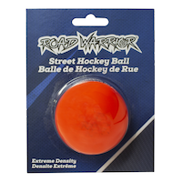 Road Warrior Warm Weather Heavy Street Hockey Ball, Orange Front_Flat