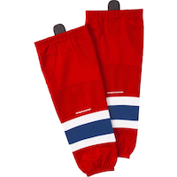 Sherwood NHL Performance Hockey Socks, Montreal Canadiens, Red/Navy/White, Assorted Sizes Front_Flat