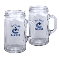 NHL Vancouver Canucks Hockey Logo Mason Mugs, 16.5-oz, 2-pk Front_Flat