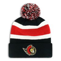 Fan Favorite NHL Ottawa Senators Mass Breakaway Cuff Knit Pom Toque, Adult Front_Flat