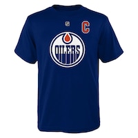 NHL Edmonton Oilers Player T-Shirt, Connor McDavid, Youth, Assorted Sizes Front_Flat