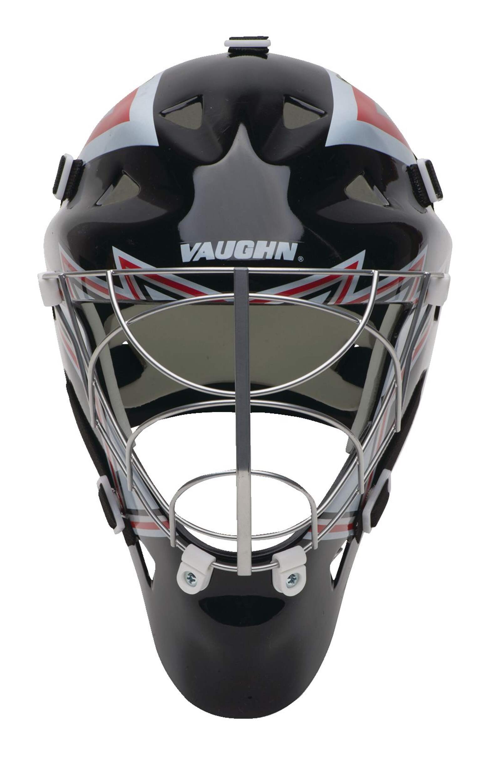Vaughn Pro Street Hockey Goalie Helmet Mask with Cage, Junior Front_Flat