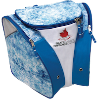 Skate Canada Figure Skating Backpack Bag, Blue Front_Angled_Right