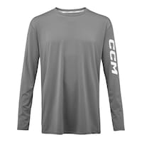 Haut de hockey ample à manches longues CCM, couche de base, sénior, choix de tailles