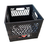 Canadian Tire Water Bottle/Hockey Pucks Milk Crate, 12.6-in x 12.6-in Overhead_Plunge