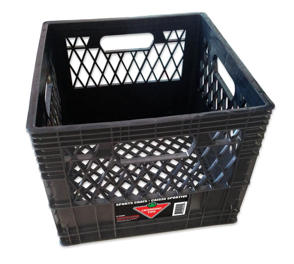 Canadian Tire Milk Crate for Hockey Water Bottles/Pucks Canadian Tire