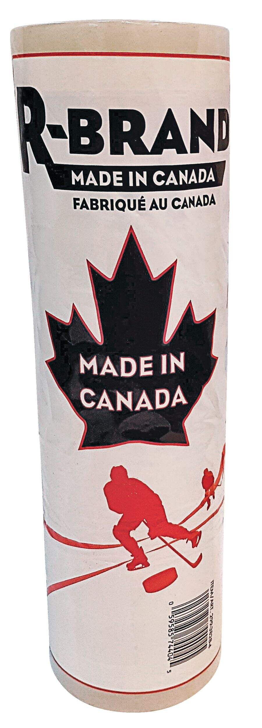 R-Brand Hockey Shin Pad Tape, Clear, 24-mm x 25-m, 12-pk Front_Flat