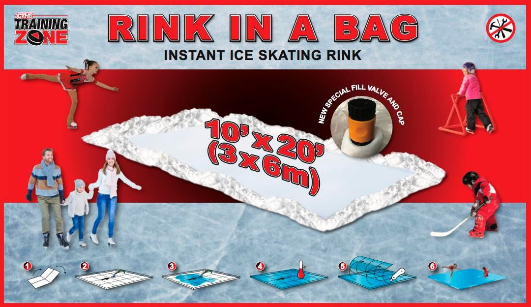 Canadian Tire Hockey Rink In A Bag, 10ft x 20ft Canadian Tire