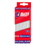 Lacets pour patins Elite Hockey Notorious Pro X, cirés, blanc, choix de tailles Front_Flat