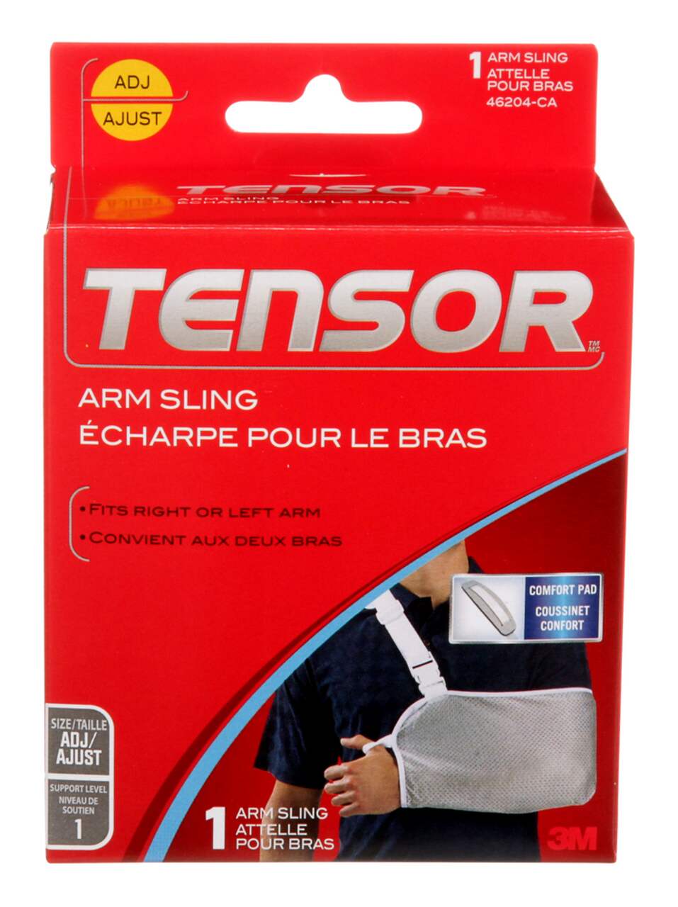 Tensor Adjustable Arm Sling, Grey