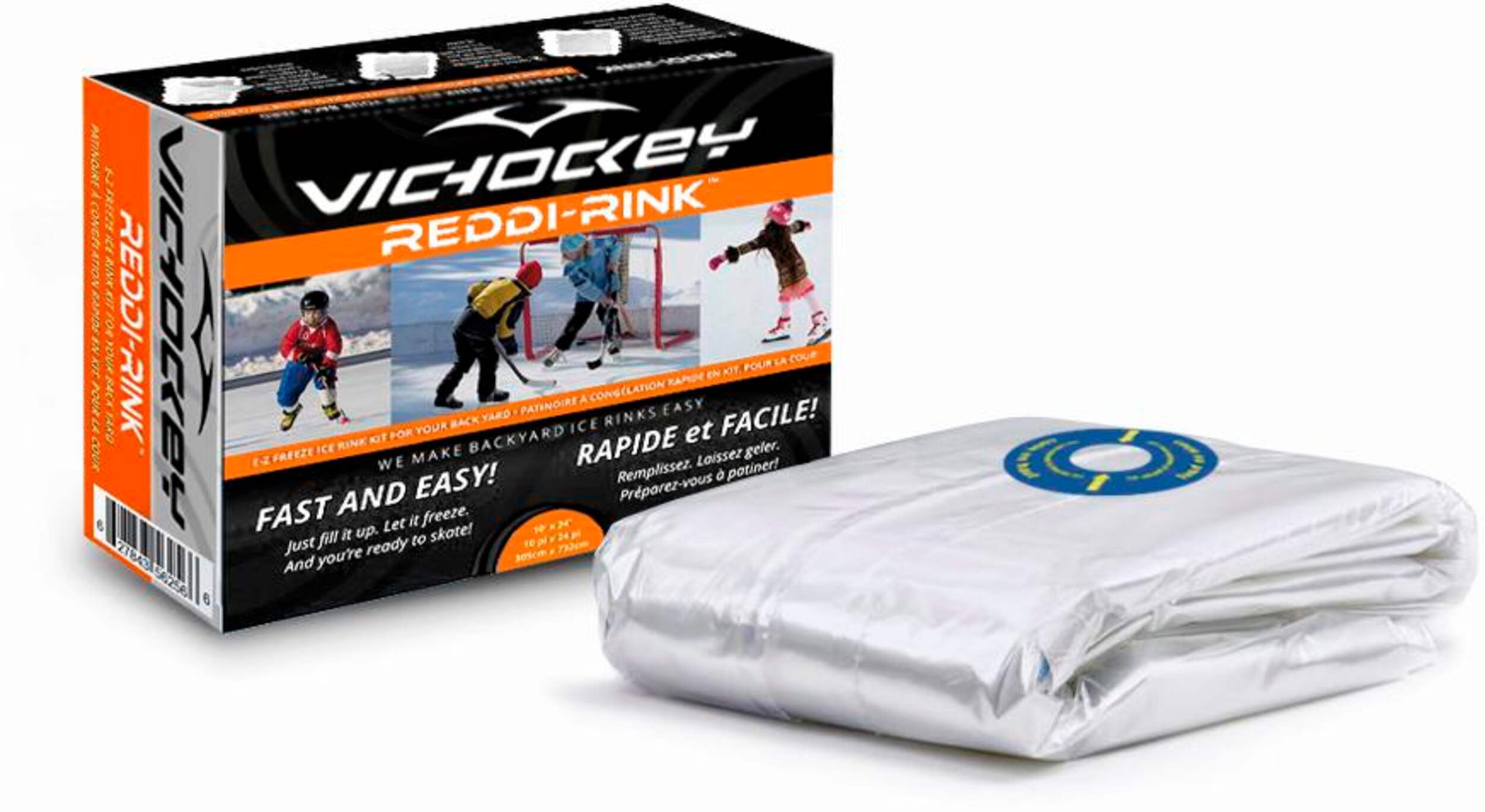 VIC ReddiRink EZ Freeze Ice Rink Kit, 10ft x 20ft Canadian Tire