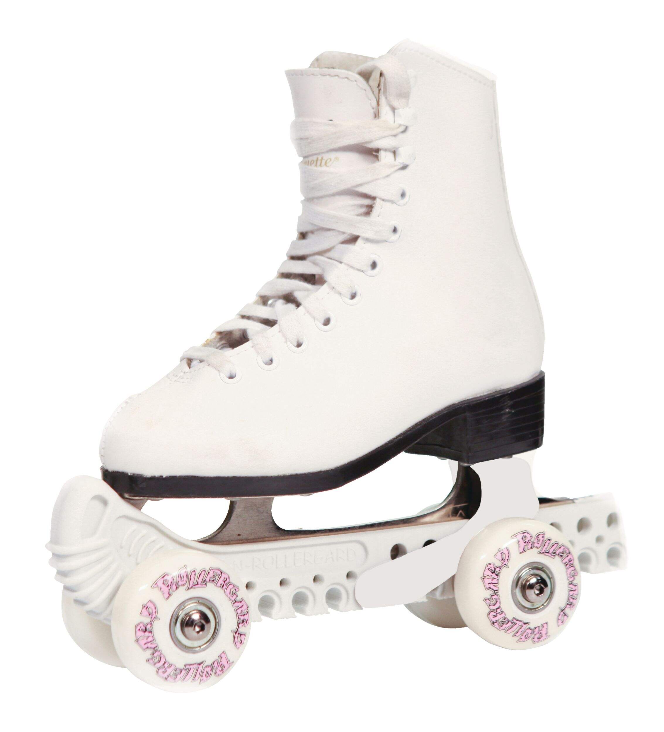 RollerGard Rolling Figure Skate Guards, White, One Size Side_Right