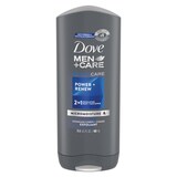 Nettoyant pour le corps et le visage exfoliant sportif 2-en-1 Dove Men+Care Power + Renew, 400 mL Front_Flat