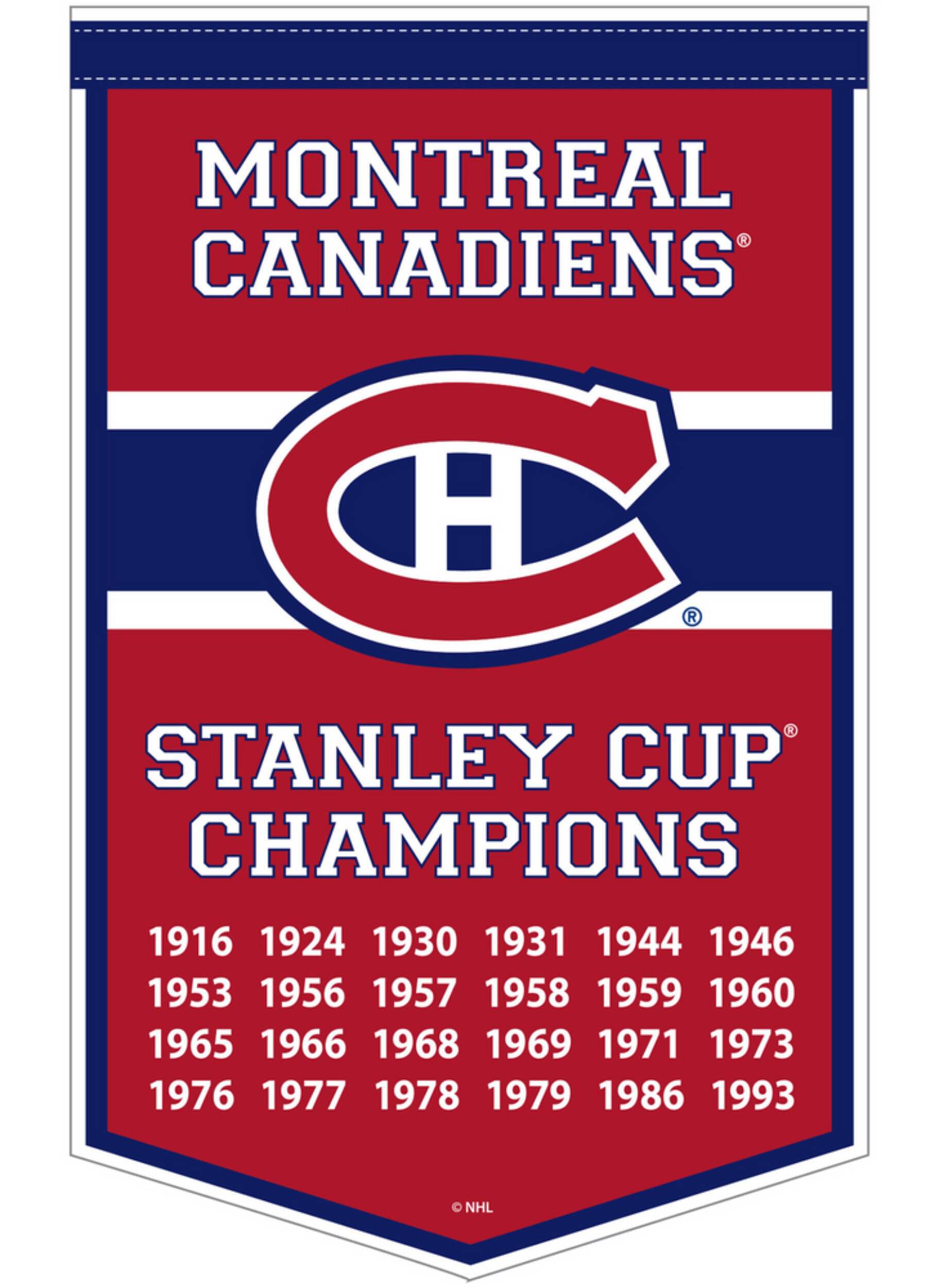 NHL Montreal Canadiens Winning Streak Sports Dynasty Banner Front_Flat