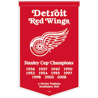NHL Detroit Red Wings Dynasty Banner Front_Flat
