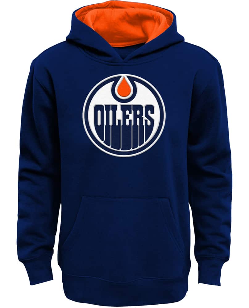 Youth Orange Edmonton Oilers Ageless Must-Have Lace-Up Pullover Hoodie