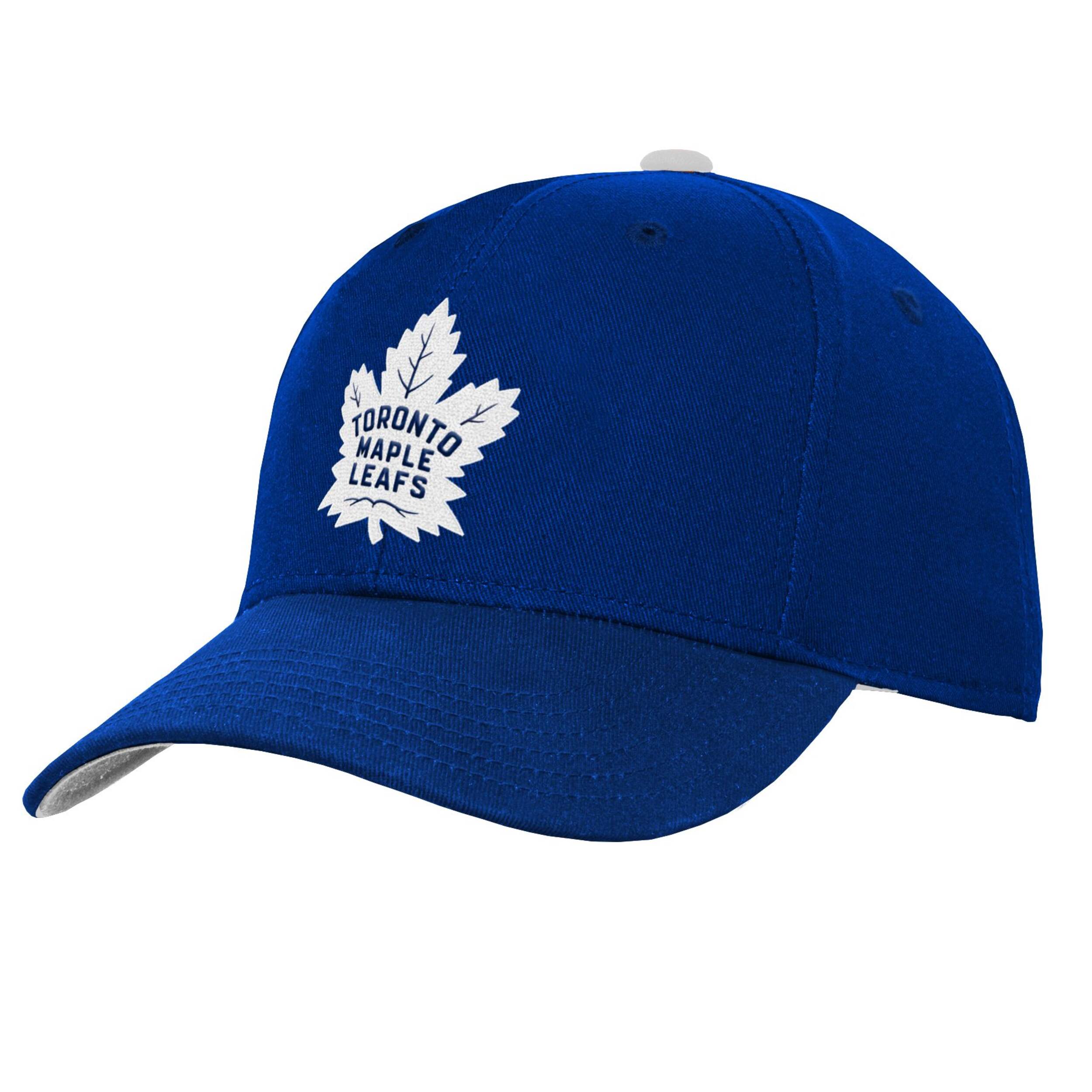NHL Toronto Maple Leafs Precurved Snap Adjustable Cap, Youth Front_Three_Fourths_Angled_Left
