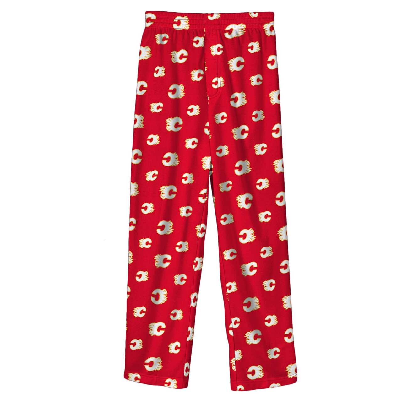 NHL Calgary Flames Hockey Team Logo Allover Print Pyjama Pants, Youth,  Assorted Sizes
