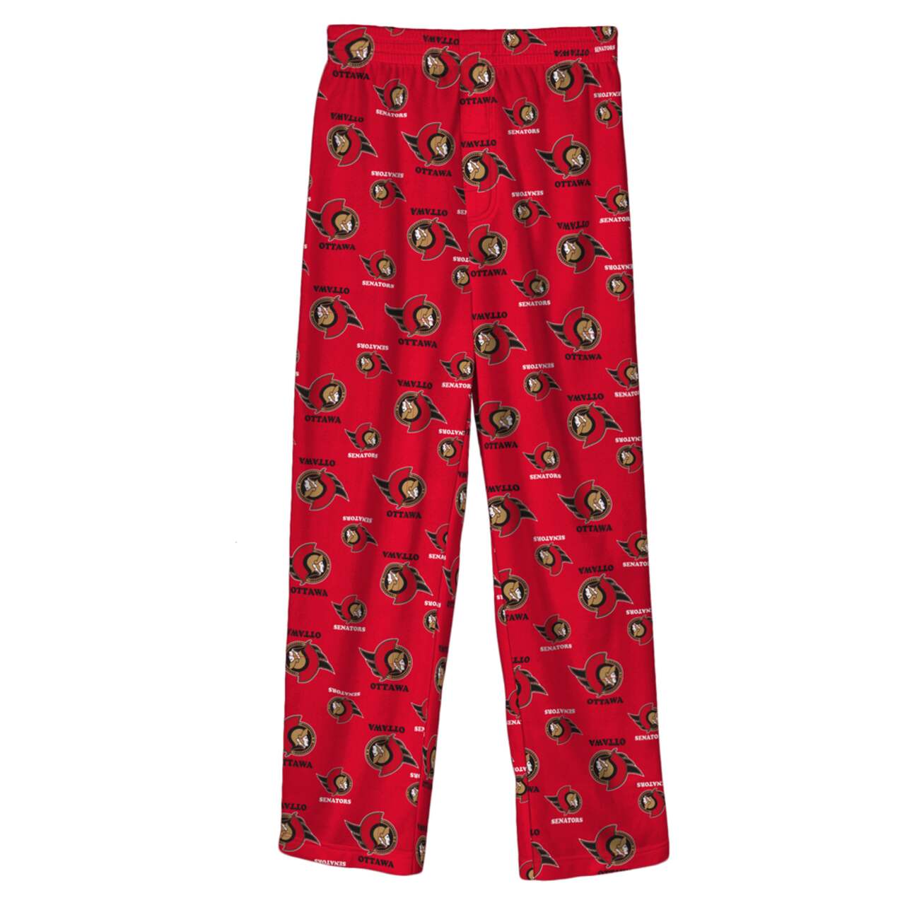 NHL Ottawa Senators Hockey Team Logo Allover Print Pyjama Pants, Youth,  Assorted Sizes