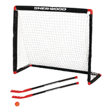 Ensemble de hockey de ruelle en PVC Sherwood Tyke, paq. 4, 41 po Front_Angled_Left