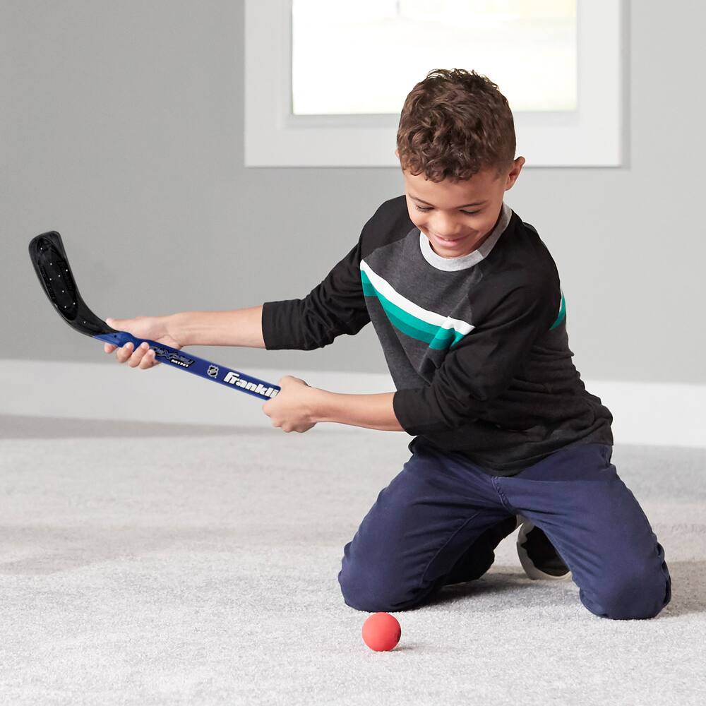 Franklin Sports NHL Kids Mini Hockey Goal + Sticks Set -36