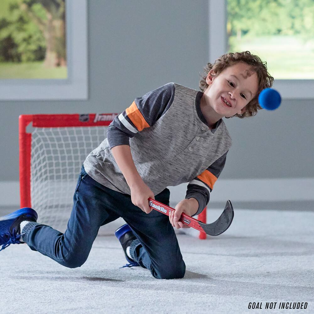 Franklin Sports NHL Kids Mini Hockey Goal + Sticks Set -36