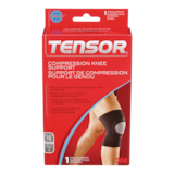 Tensor™ Elasto-Preene® Compression Knee Support, Black, Assorted Sizes Front_Elevated