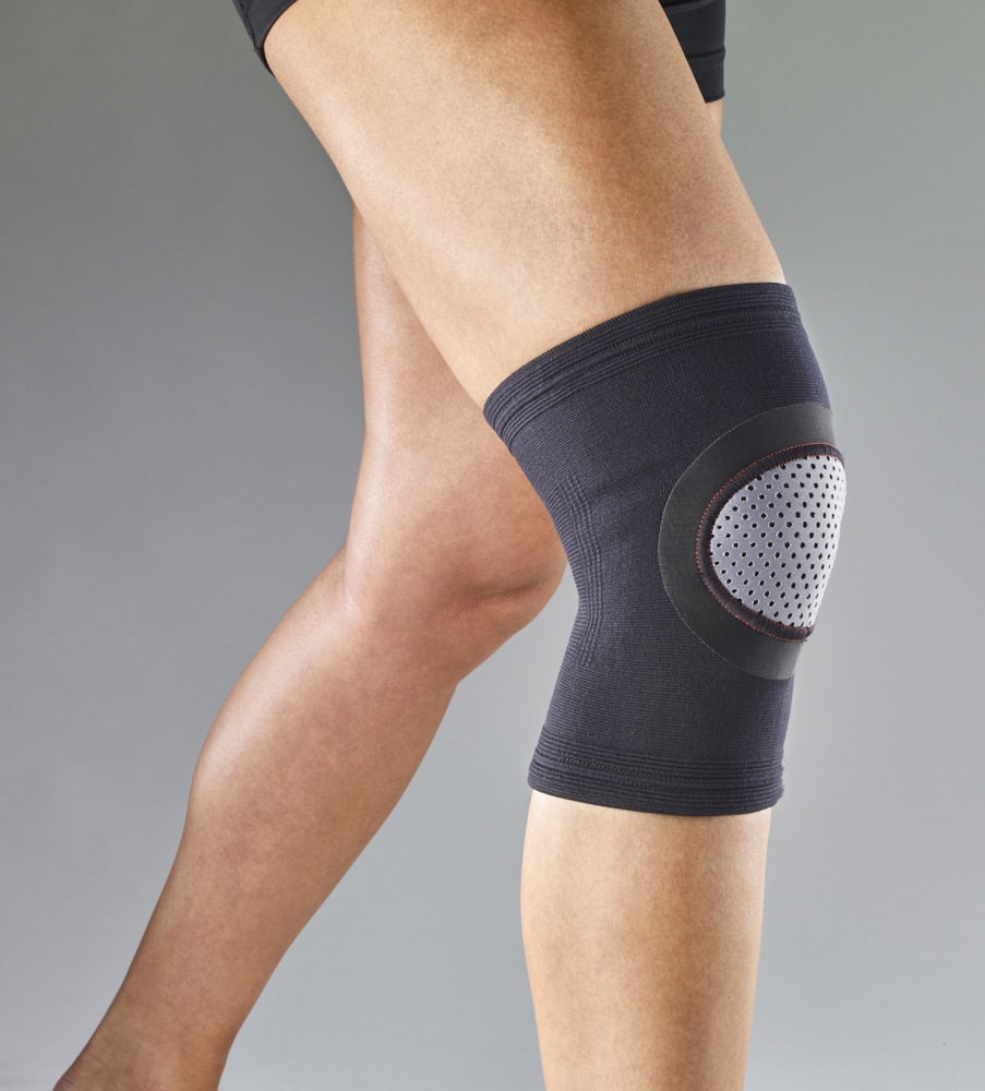 Support de compression pour le genou Tensor ElastoPreene, noir