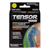 Tensor™ Sport Performance Knee Compression Sleeve Support, Navy Blue, Assorted Sizes Front_Elevated