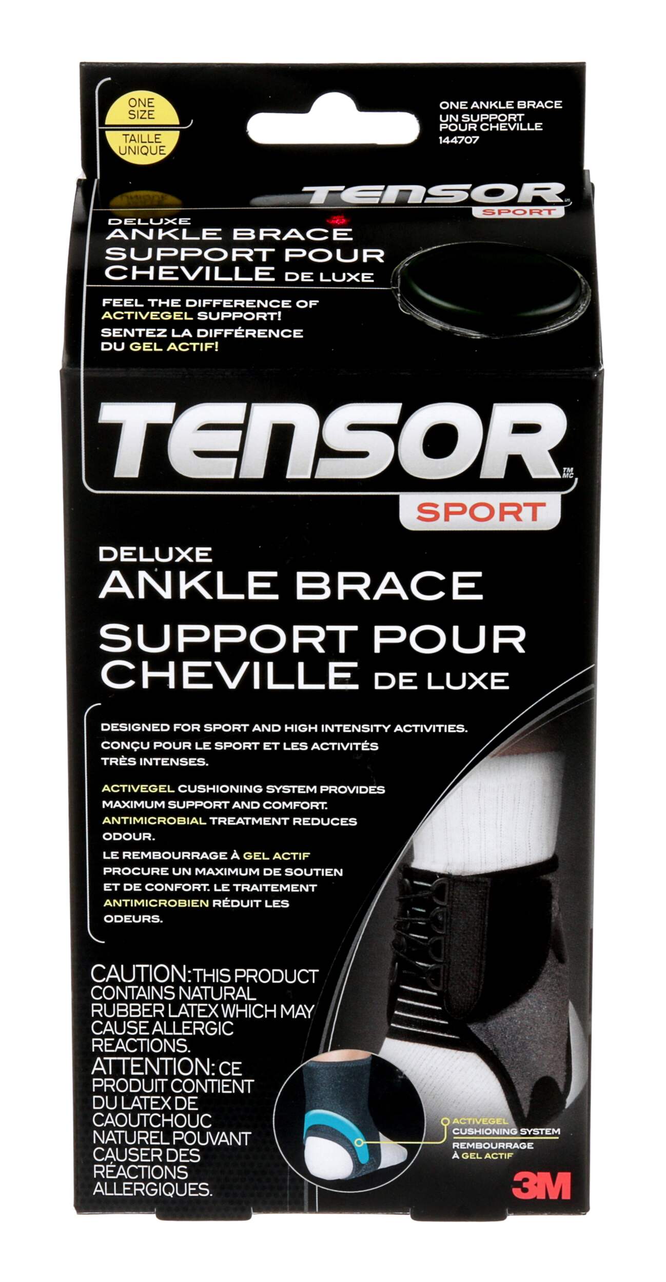 Tensor™ Sport Antimicrobial Deluxe Ankle Brace Stabilizer, One Size
