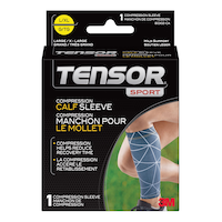 Tensor™ Sport Compression Calf Sleeve, Navy Blue, Assorted Sizes Front_Elevated