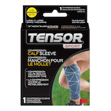 Manchon de compression pour le mollet Tensor Sport, bleu marine, tailles variées Front_Elevated