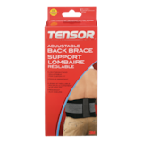 Ceinture de soutien dorsal réglable Tensor, noir, taille unique Front_Flat