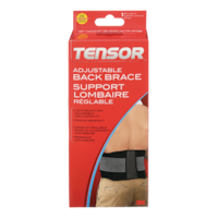 Tensor™ Adjustable Back Support Belt, Black, One Size Front_Flat